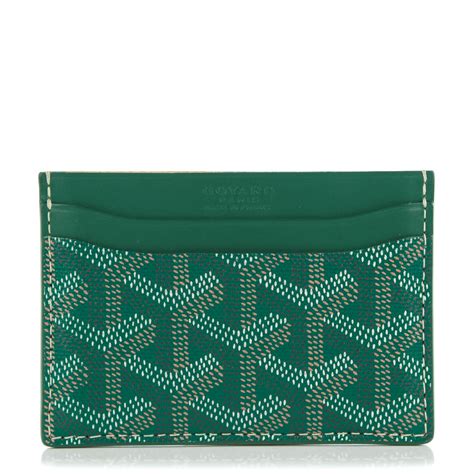 porta carte goyard verde|porte carte goyard.